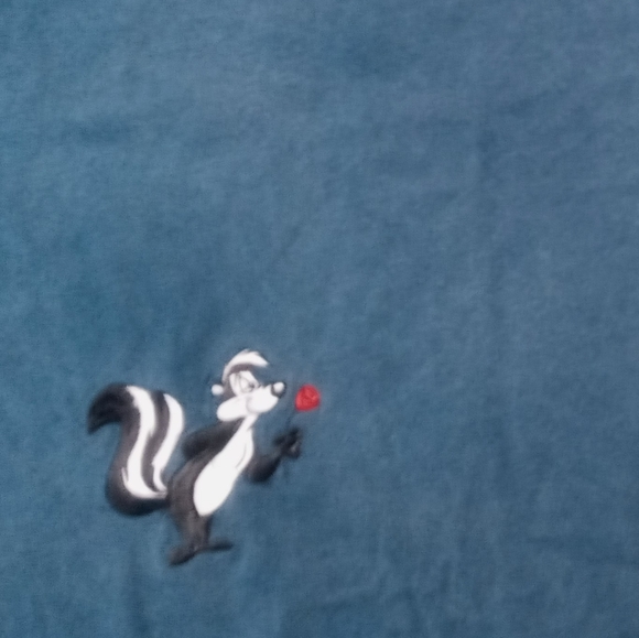 vintage Pepe Le Pew Acme Clothing Co t shirt Cartoon Looney tunes Embroidered - Picture 3 of 6